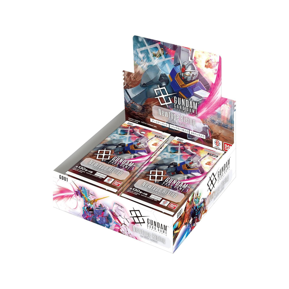 Bandai Gundam Card Game Booster Box - Newtype Rising (GD01) (Japanese) - 24 Packs