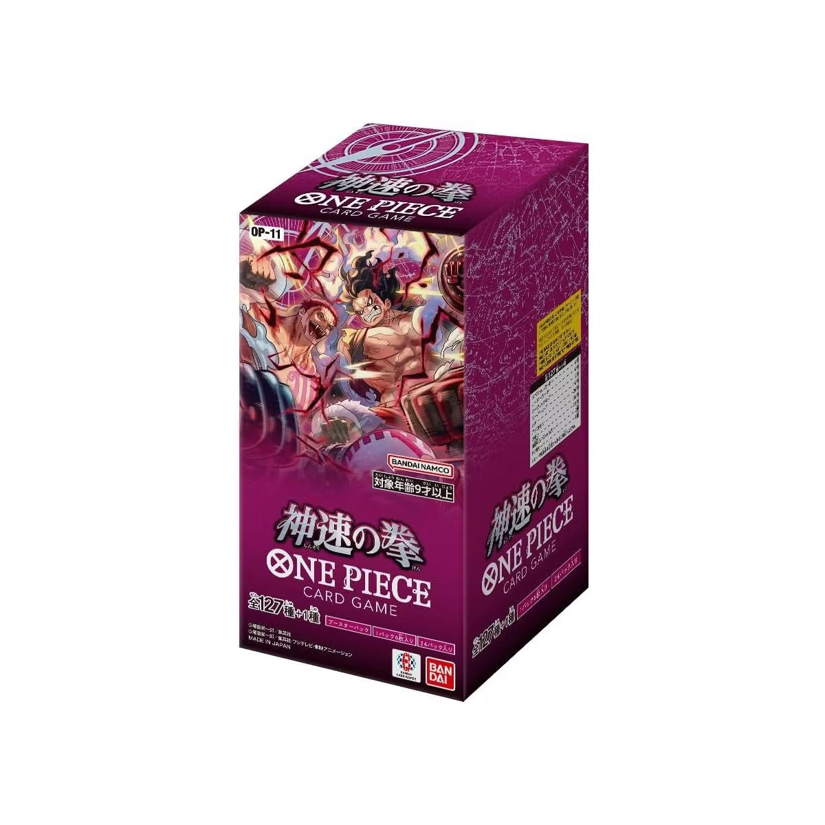 Bandai BANDAI ONE PIECE Card Game, Fist of God Speed (OP-11) Booster Box (Japanese) - 24 Packs