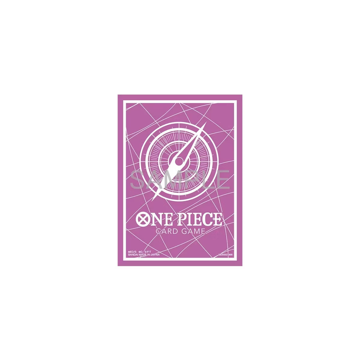Bandai One Piece Card Game Official Sleeves: Assortment 13 - Standard Card Game Back Purple (70-Pack)
